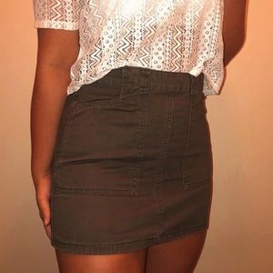 Forever 21 Olive Green Skirt